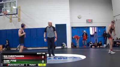 120 lbs Cons. Round 3 - Kai Christiansen, American Falls vs Gabe Pyne, Century