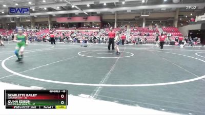 45 lbs Round 2 - Quinn Edison, Wichita Blue Knights vs Skarlette Bailey, Junction City