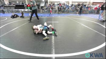 45 lbs Consolation - Stone Howard, Marlow Outlaws vs Walker Hines, Comanche Takedown Club