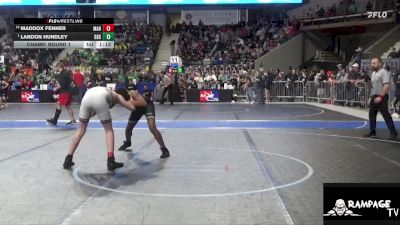 140 lbs Champ. Round 1 - Landon Hundley, De Soto Kids vs Maddox Fenner, Manhattan