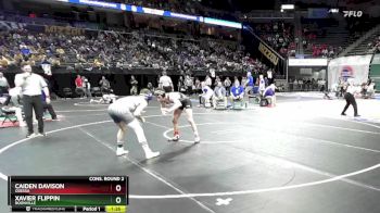 138 Class 2 lbs Semifinal - Xavier Flippin, Boonville vs Caiden Davison, Odessa