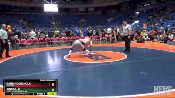 130 lbs Cons. Round 3 - Abigail Ji, Hoffman Estates (H.S.) vs Karen Canchola, Morton