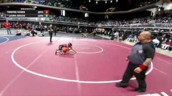6A 100 lbs Cons. Round 1 - Laura Gracia, La Joya vs Trinitee Hobbs, Coppell
