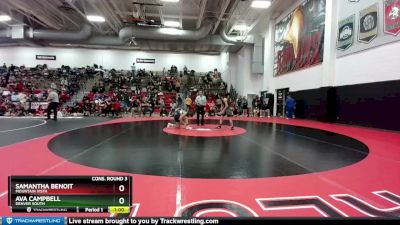 100 lbs Cons. Round 3 - Samantha Benoit, Mountain Vista vs Ava Campbell, Denver South