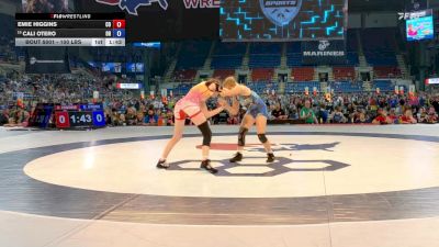 100 lbs Champ. Rd Of 128 - Emie Higgins, CO vs Cali Otero, OH