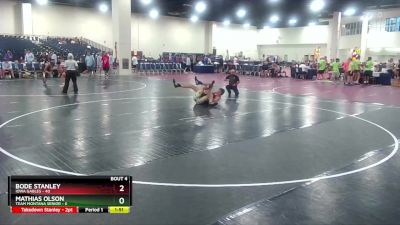 157 lbs Round 2 (6 Team) - Bode Stanley, Iowa Gables vs Mathias Olson, Team Montana Senior