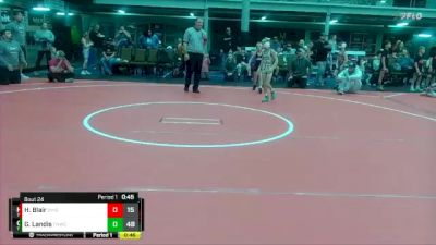 56 lbs Round 6 (8 Team) - Gunner Landis, TNWC vs Hank Blair, Team Ohio