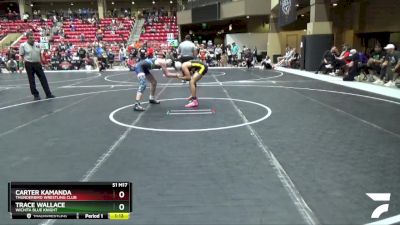 135 lbs Cons. Round 4 - Trace Wallace, Wichita Blue Knight vs Carter Kamanda, Thunderbird Wrestling Club