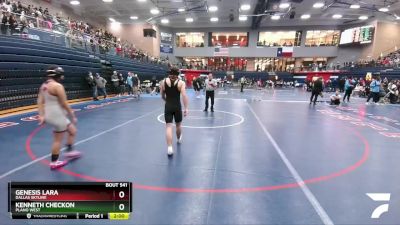 132 lbs Champ. Round 1 - Kenneth Checkon, Plano West vs Genesis Lara, Dallas Skyline