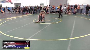 150 lbs Semifinal - Laramie Gibson, Mid Valley Wrestling Club vs West Swanson, Marathon Wrestling Club