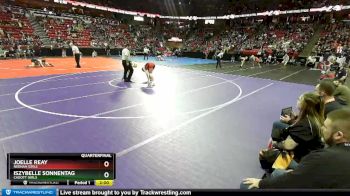 Girls 100 lbs Quarterfinal - Iszybelle Sonnentag, Cadott Girls vs Joelle Reay, Neenah Girls