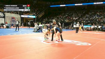 125 Class 2 lbs 1st Place Match - Amelia Robison, Northwest vs Temperance Lowe, North Kansas City