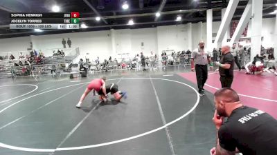 109 lbs Semifinal - Sophia Hennigh, Juggernaut WC vs Jocelyn Torres, Threshold WC