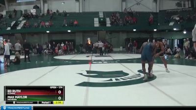 174 lbs Cons. Semi - Ed Ruth, Illinois vs Max Maylor, Michigan