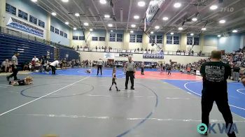 40 lbs Quarterfinal - Ronnie Leyba, Team Tulsa Wrestling Club vs RuthAnne Williams, Mountain Home Flyers