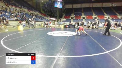 100 lbs Cons 8 #1 - Symon Woods, IL vs Nico Emili, PA