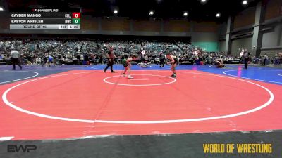 80 lbs Round Of 16 - Cayden Mango, Collum Trained vs Easton Whisler, Mulvane Jr. Wrestling Club