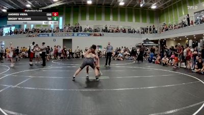 144 lbs Round 5 (6 Team) - Brody Williams, Trojan WC vs Andres Viera, KONG HS