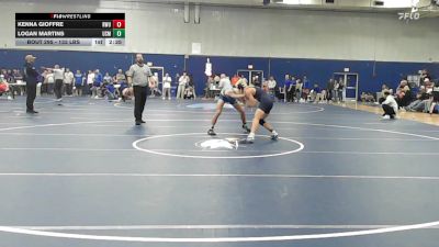 133 lbs Consi Of 8 #2 - Kenna Gioffre, Roger Williams vs Logan Martins, Southern Maine