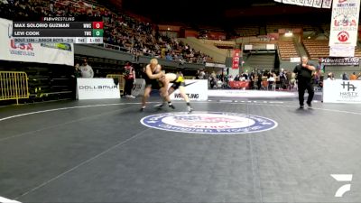 Junior Boys - 215 lbs Champ. Round 1 - Max Solorio Guzman, Windsor Wrestling Club vs Levi Cook, Turlock Wrestling Club