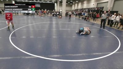 120 lbs Cons. Rd Of 64 - Gavin DeGroff, Foxfire Wrestling Club vs Charles Dominguez, Built By Brunson Wrestling