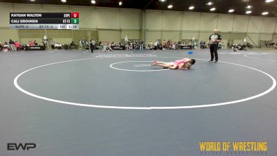 85 lbs Rr Rnd 2 - Kaygan Walton, Super Girls 7-12 vs Cali Grounds, Best Trained 7-12 TX