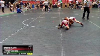 56 lbs Quarterfinal - Brooks Frantz, Wadsworth Red vs Harper Wimmers, Unattached