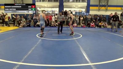139 lbs Consy 1 - Mason Sanderson, State College vs Cael Dutton, Christian Brothers Acad.-NJ