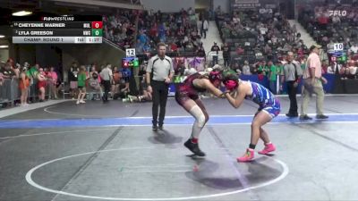 140 lbs Champ. Round 1 - Cheyenne Warner, Mulvane vs Lyla Greeson, Norton Wrestling Club