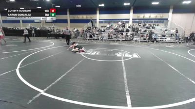 126 lbs Consi Of 8 #1 - Corbyn Robison, Westlake HS vs Aaron Gonzalez, Savage House WC