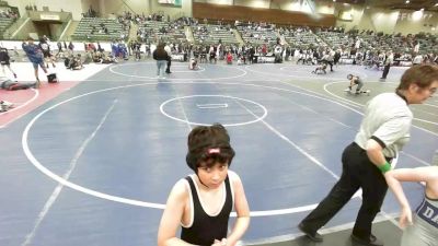 81 lbs Consi Of 4 - Aiden Ramos, Yerington Lions WC vs Rhoen Linfante, Damonte Ranch WC