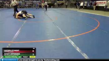 195 lbs Cons. Round 1 - Wyatt Differding, Breckenridge/Wahpeton vs Hayden Stymeist, Bismarck Legacy