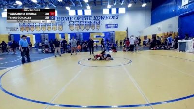 95 lbs Round 1 - Lydia Gonzalez, Gladiator WC vs Alexandra Thomas, YIC