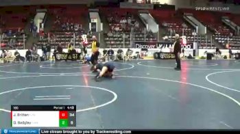 180 lbs Round 3 (4 Team) - Jacob Britten, Flint Tropics vs Derek Badgley, Funky Monkeys