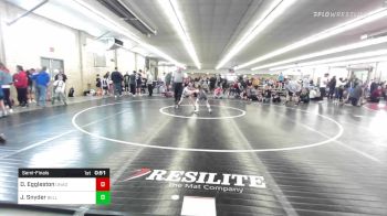 65 lbs Semifinal - Devin Eggleston, Unadilla vs Jonathan Snyder, Bellefonte