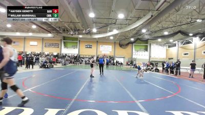 106 lbs Consi Of 8 #1 - Hayden Genetti, Barrington vs Willam Marshall, Cumberland
