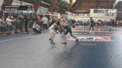 106 lbs Semifinal - Dustin Alvarado, Black Fox Wrestling Academy vs Brady Genard, Wyoming Seminary