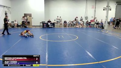 77 lbs Round 3 (6 Team) - Brycen Kothenbeutel, Minnesota Red vs Rudy Everin, Rhode Island Gold