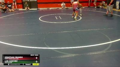 152 lbs Cons. Round 1 - Jonathan Obando, Stars Wrestling Club vs LUIS Sanchez, Unattached