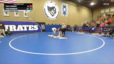 132 lbs Cons. Semi - Saul Ramirez, Santa Maria vs Ivan Nameesai, McLane