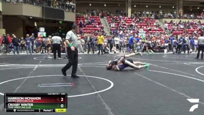 130 lbs Champ. Round 2 - Crosby Winter, Tiger Wrestling Club vs Harrison McMahon, Wichita Wrestling Club