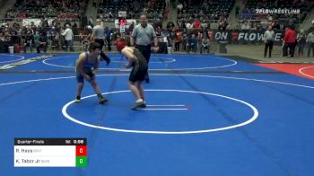 Quarterfinal - Remington Hays, Bentonville Youth Wrestling vs Kelly Wayne Tabor Jr, Berryhill Little Chiefs