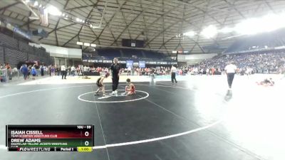 59 lbs Champ. Round 1 - Drew Adams, Enumclaw Yellow Jackets Wrestling Club vs Isaiah Cissell, Team Scorpion Wrestling Club