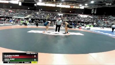 132 lbs Cons. Round 2 - Claudia Flores, Bishop Kelly vs Maya Kunz, Meridian