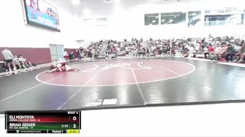 157 lbs Round 2 (3 Team) - Eli Montoya, Sierra College (RED) vs Brian Geiger, Mt. SAC (White)