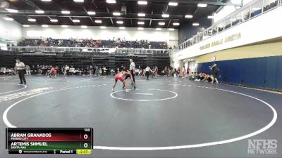 133 lbs Cons. Round 3 - Abram Granados, Fresno City vs Artemis Shmuel, Santa Ana