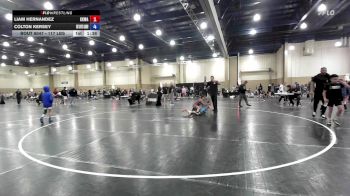 117 lbs Rr Rnd 2 - Liam Hernandez, KongKrete Wrestling Academy vs Colton Kersey, FBA