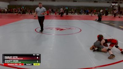 55C Cons. Round 1 - Beau Sanborn, Lawson Youth Wrestling Club vs Brantley Lefman, Higginsville Youth Wrestling Club (Higginsville Little League Wrestling Club)