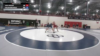 92 kg 5th Place Match - Nick Nosler, Southern Illinois Regional Training Center vs Dillon Bechtold, Buffalo Valley Regional Training Center