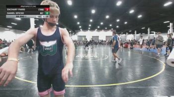103 lbs Rr Rnd 1 - Zachary Paris, CTWHALE - BHSE vs Daniel Spicer, Mat Warriors Fire - BHSE